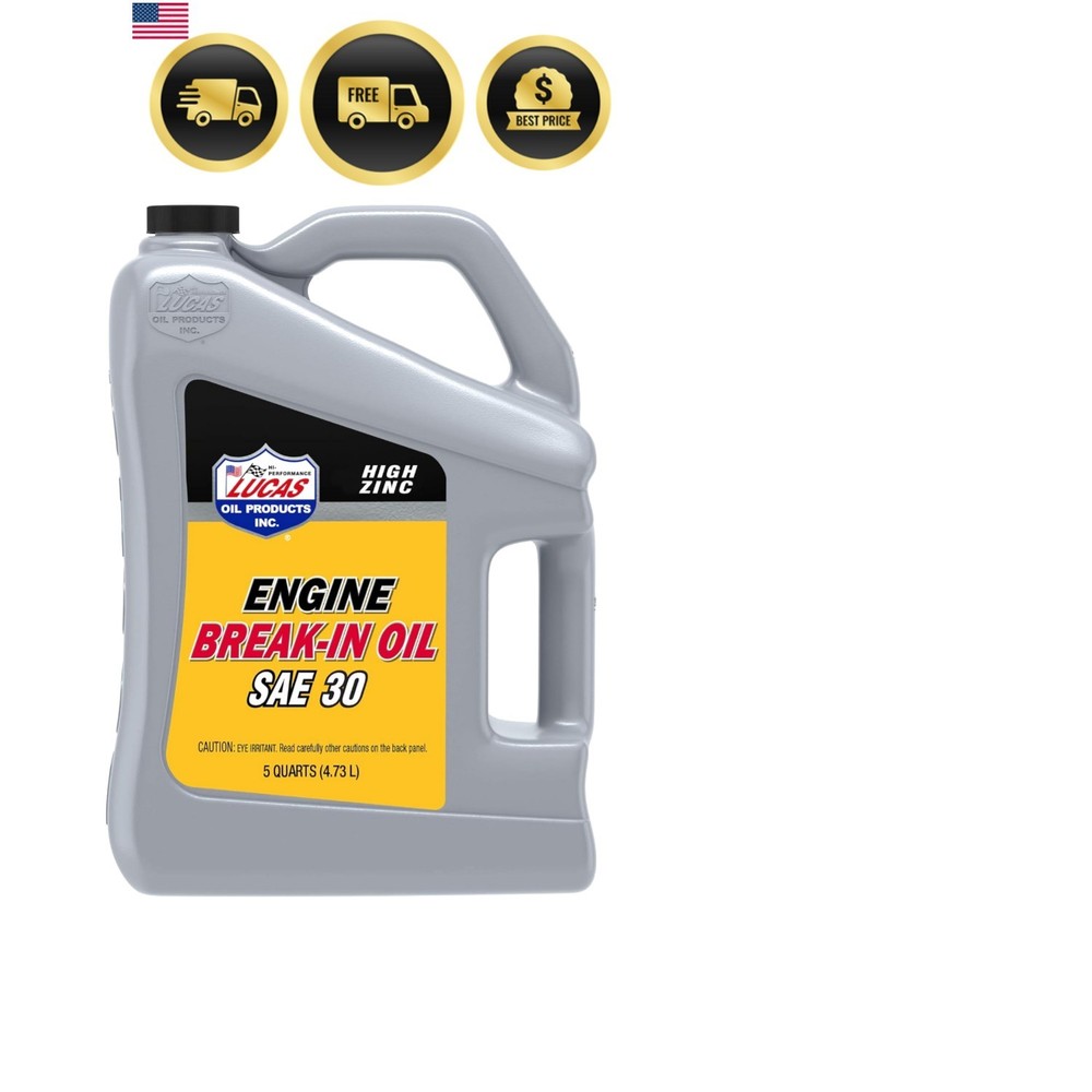 10631 SAE 30 Racing Engine Break-in Oil - 5 Quart