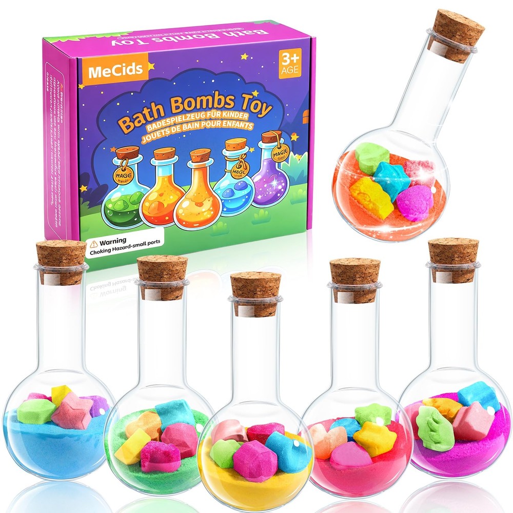 MeCids Magic Potion Bubble Bath Bombs for Kids -Bath Color Tablets Bath Potio...