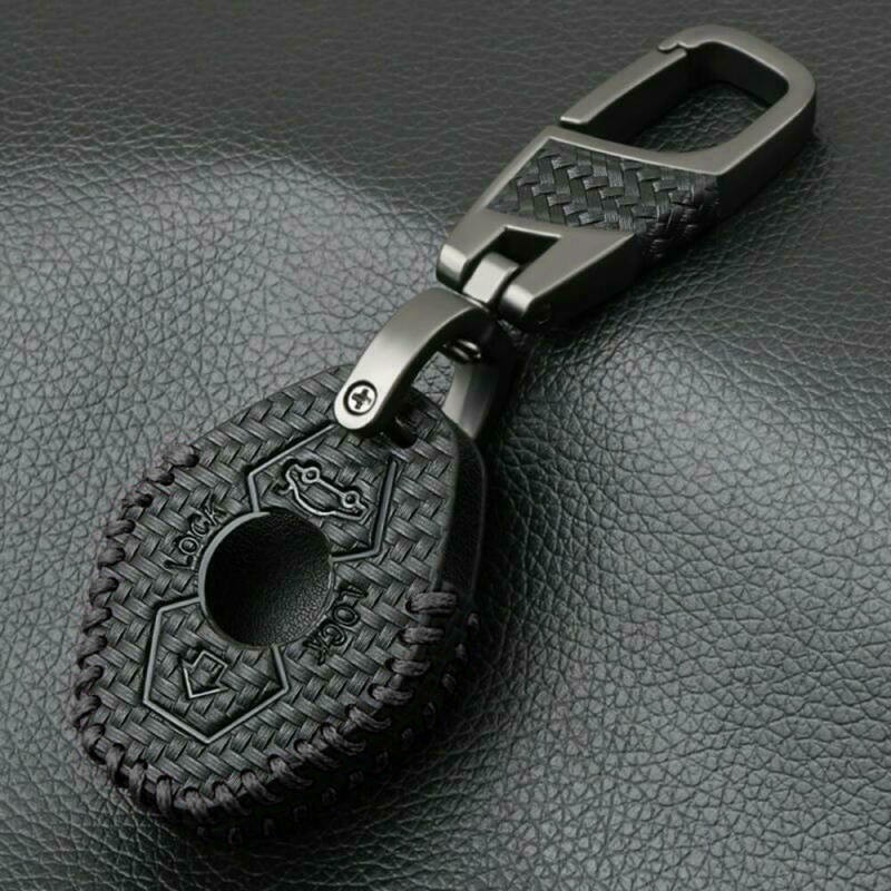 Carbon Leather Car Key Case For M3 E38 E39 E53 E60 E61 E83 E85 E86 Black