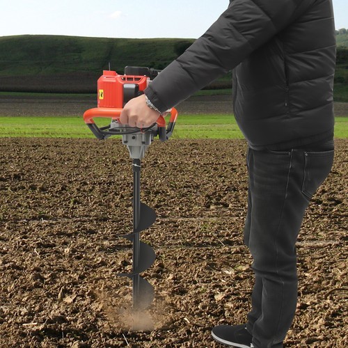2.3HP Earth Auger Digging Drill Machine Kit Post Hole Digger with 3 Drill Bits