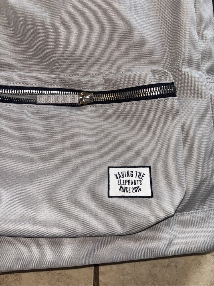 Ivory Ella Gray Large Size Backpack Saving The Elephants 2017 Edition