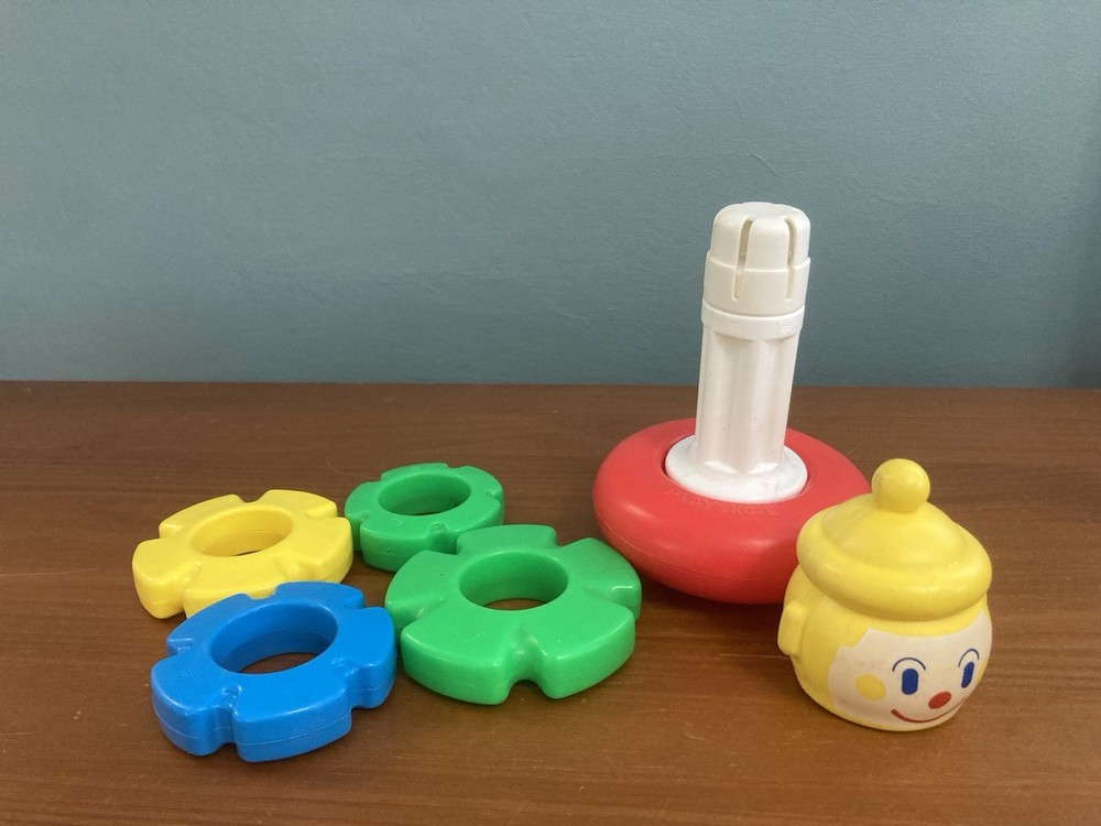VINTAGE Playskool Clown Stack Baby Toy