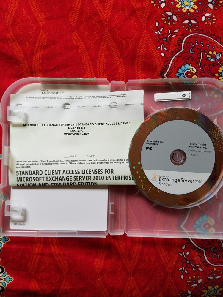 Open Box - 312-03977 Microsoft Windows Exchange Server 2010 Standard 5 CAL