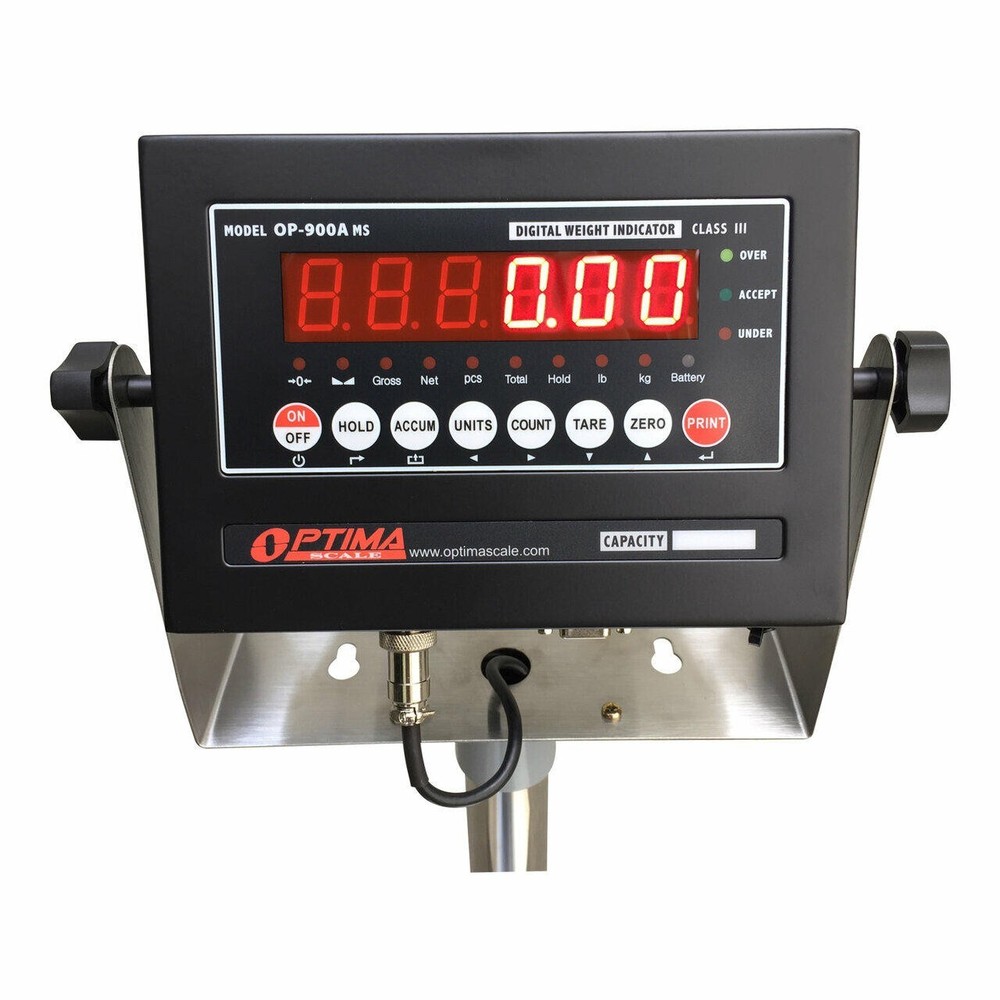 OPTIMA SCALE OP-900A LED INDICATOR WITH INTERNAL BATTERY, NTEP