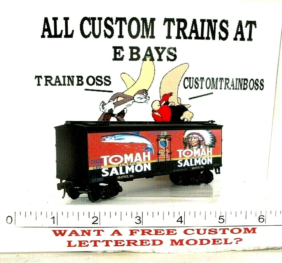 HO SCALE CUSTOM LETTERED TOMAH SALMON  REEFER. 🐟🐟🐟🐟