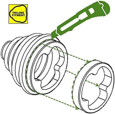 2 Fast Fit Outer Inner CV Joint Driveshaft Boot kit Gaiter Stretch Universal
