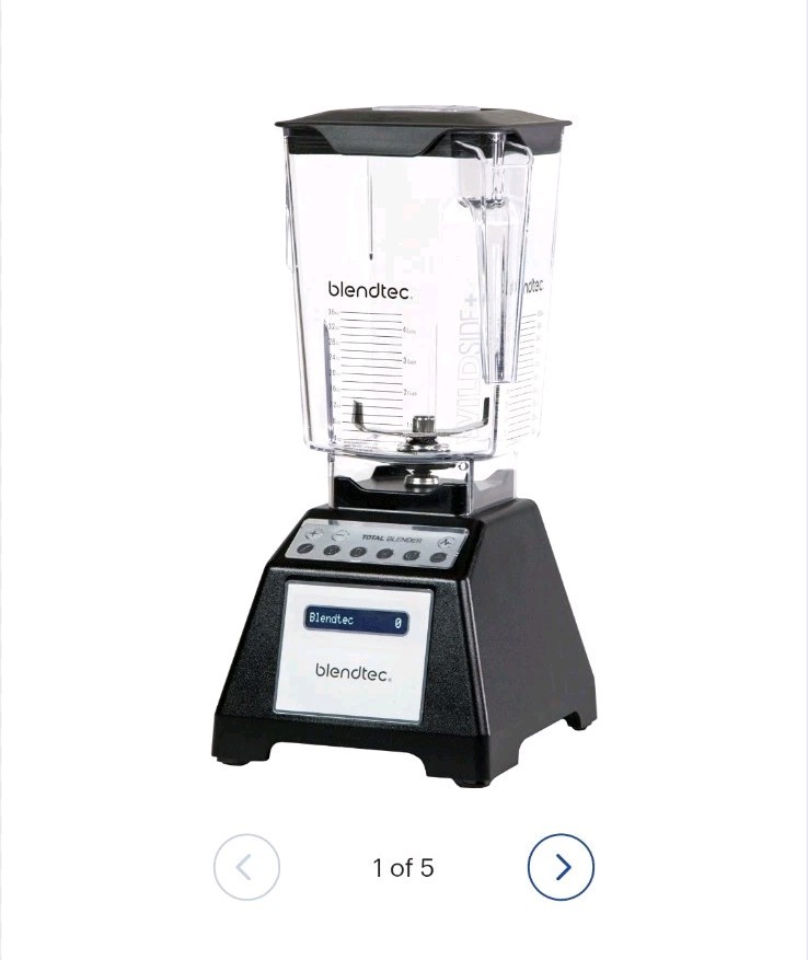 Blendtec Total Blender 2.6L 1500-Watts Countertop Blender - Black