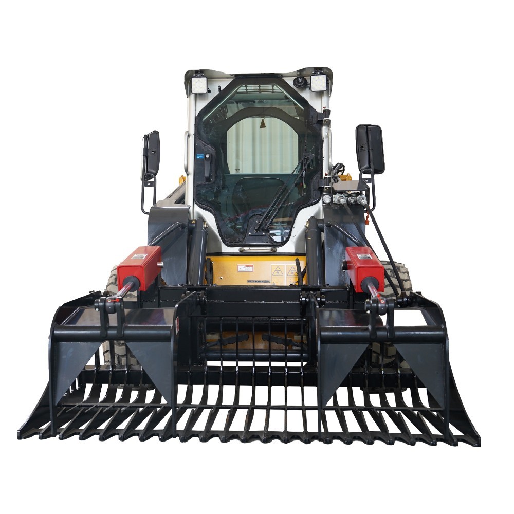 72 Rock Grapple Bucket for Skid Steer Attachment Quick Attach
