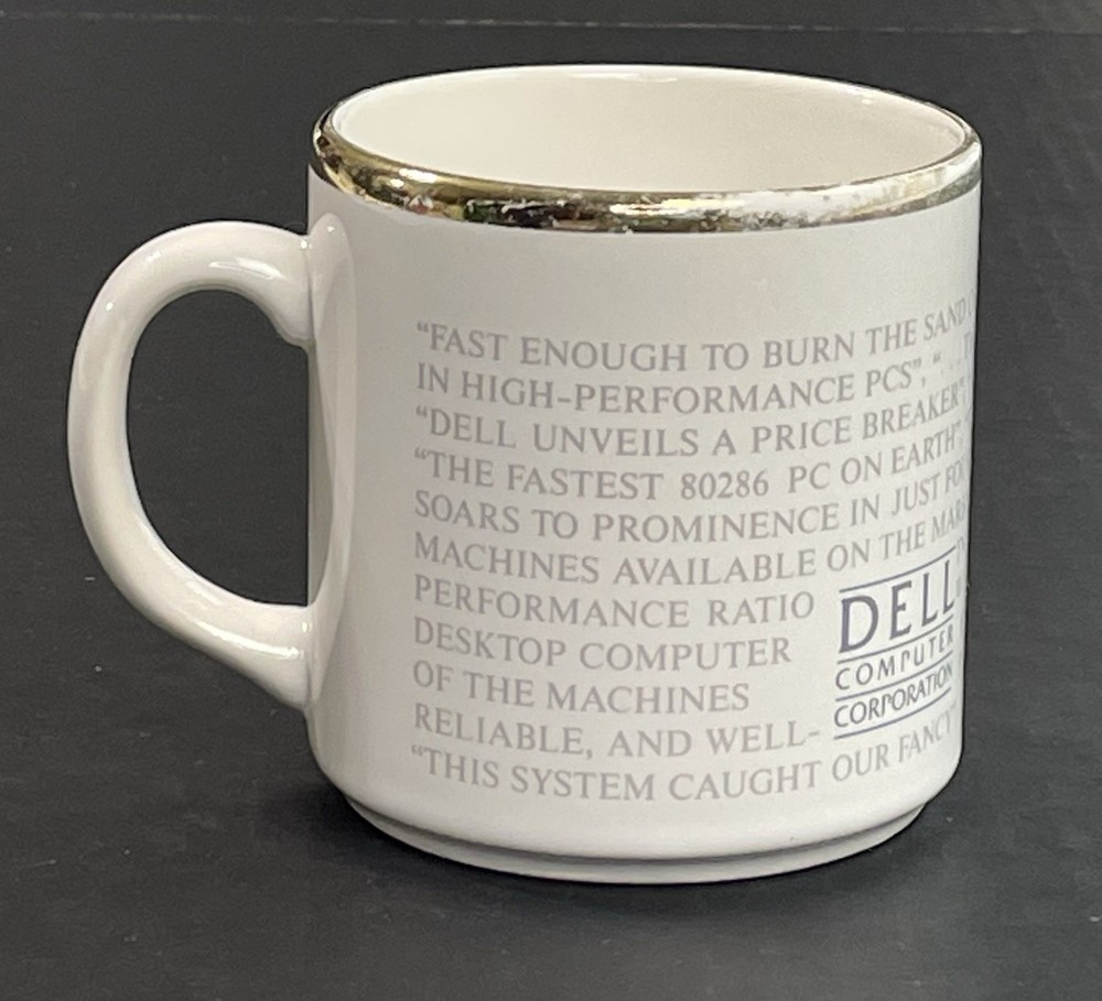Vintage Dell Computer Corporation Ceramic Coffee Mug