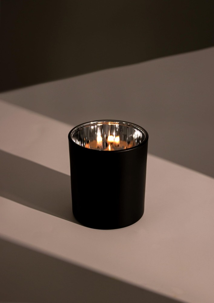 12 PCS Bulk Empty Candle Jars Electroplated Interior Metal Lids Silver Inner
