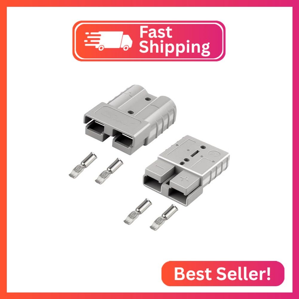 XRDS -RF 50A Battery Quick Connect/Disconnect Set – 600V DC Electrical Connector