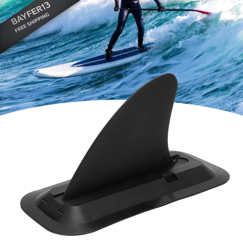 Paddle Board Fins Replacement, Plastic Adjustable Paddleboard Fin Black