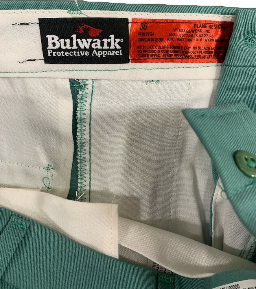 Bulwark / Reed FR Pants Flame Resistant Clothes Visual Green Work Uniform