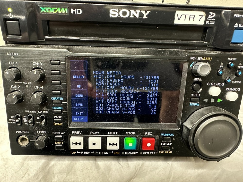 Sony PDW-HD1500 XD Cam HD Recorder