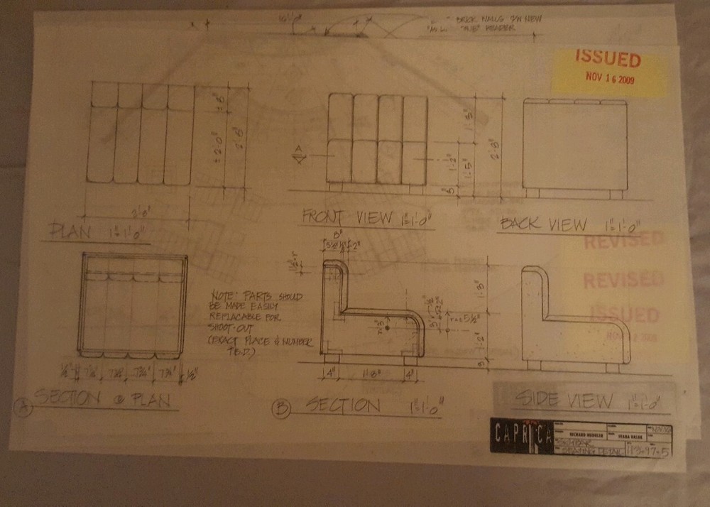 Caprica Battlestar Prop skybar plans "False Labor" Propworx COA