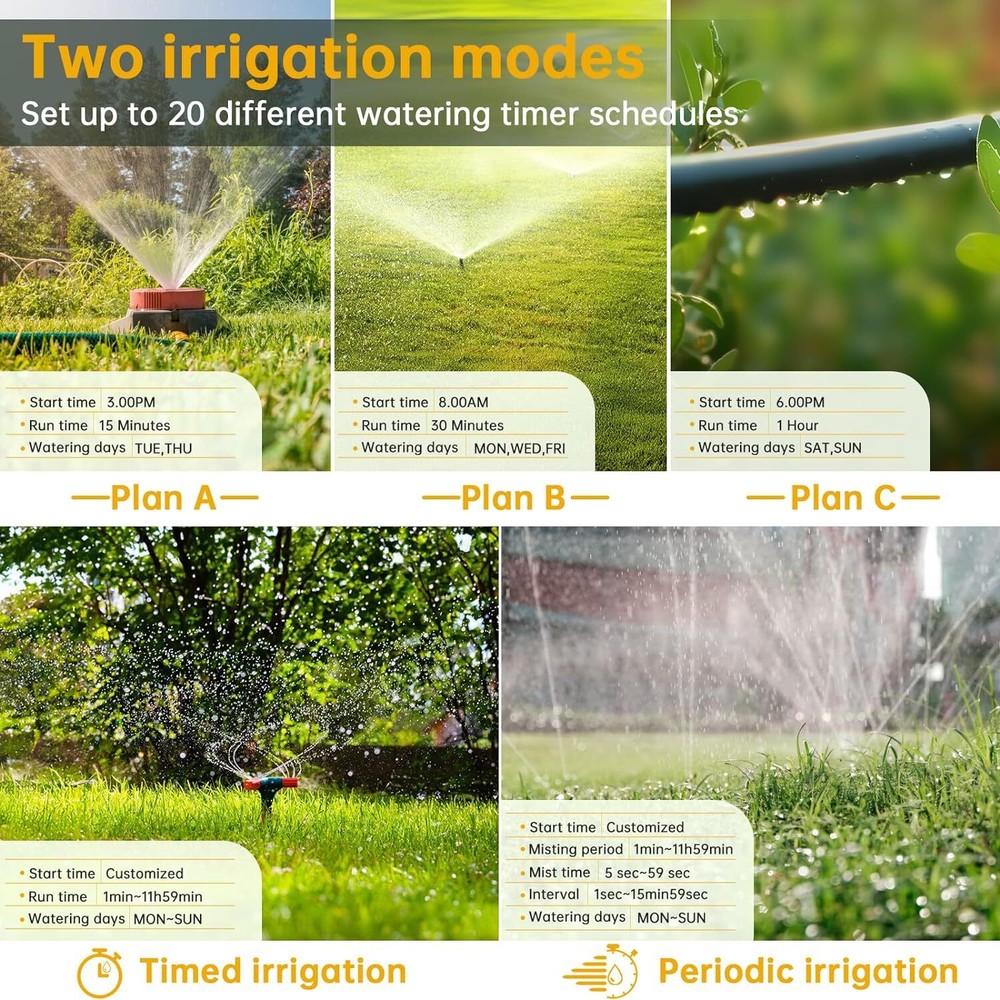 WiFi Smart Water Valve for Garden Irrigation System with Rain Delay Function