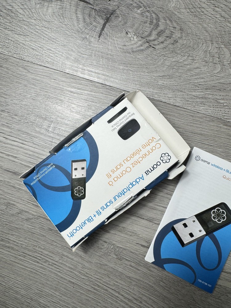 Ooma Wireless And Bluetooth Adapter Box Manual Usb