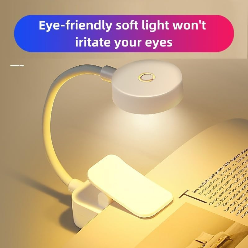 4 Pack Book Light Bulk for Reading in Bed， 3 Color Temperature Reading Light，Adj