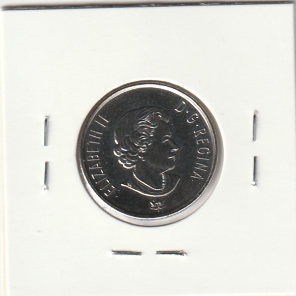 Canada 2017 25 Cents 150th. Anniversary Plain