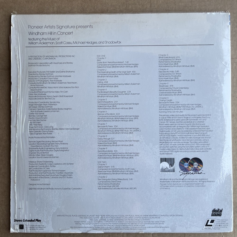 Windham Hill In Concert Laserdisc