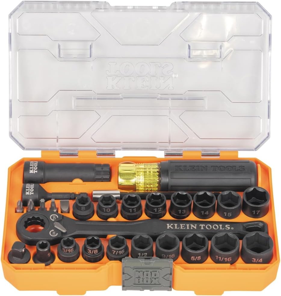 65400KNECT KNECT Essential Pass Through Impact Socket Set, SAE and Metric