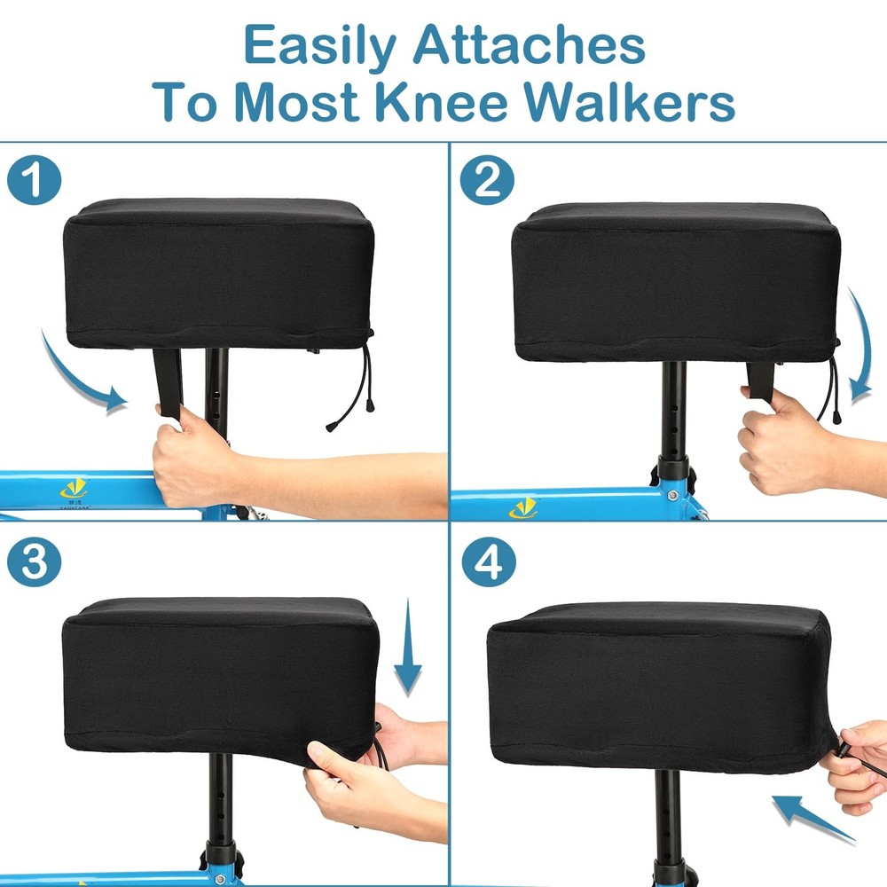 Knee Scooter Pad Cover - Soft and Comfortable Memory Foam Cushion, Walker Acc...