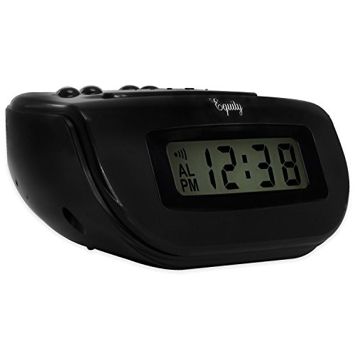 31003 LCD Snooze Alarm Clock, Black