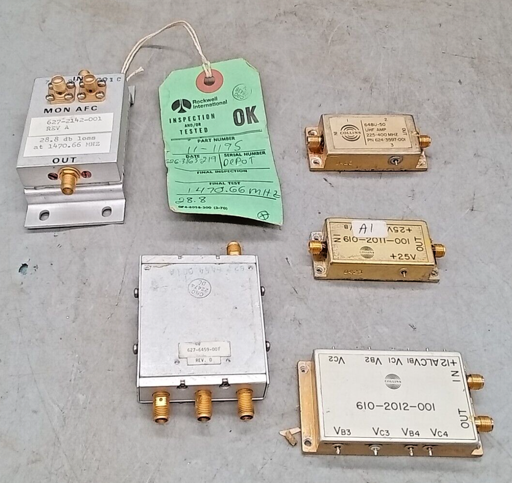 5 QTY COLLINS / UHF AMP / - FILTER - MODULE ????