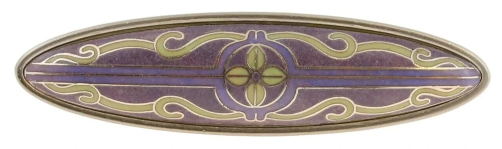 Ceramic Pull Handle Kitchen Cabinet Dresser Hardware Cloisonne  Lavender
