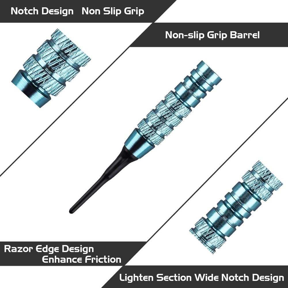 Professional Soft Tip Darts Set with Customizable Features & Tool Kit