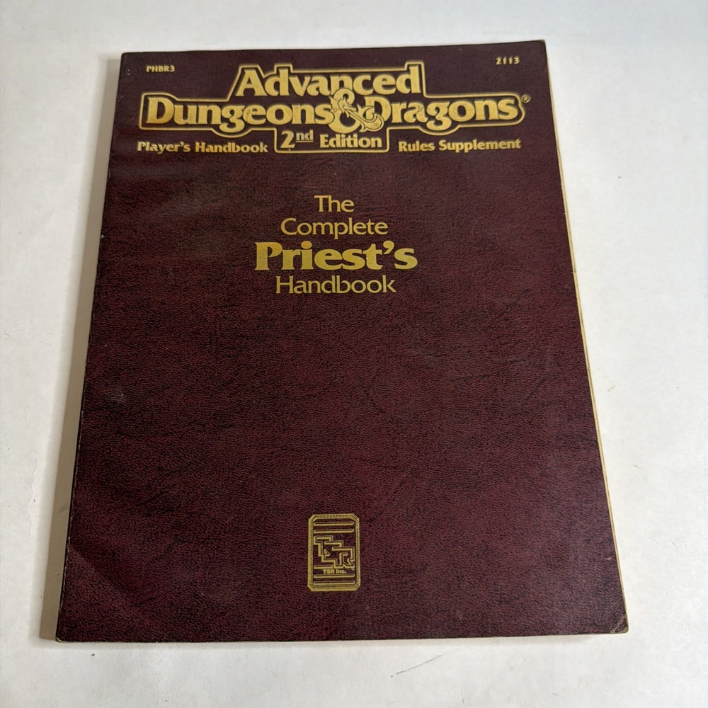 Advanced Dungeons & Dragons 2nd Ed. Complete Priest's Handbook TSR 1990 #2113