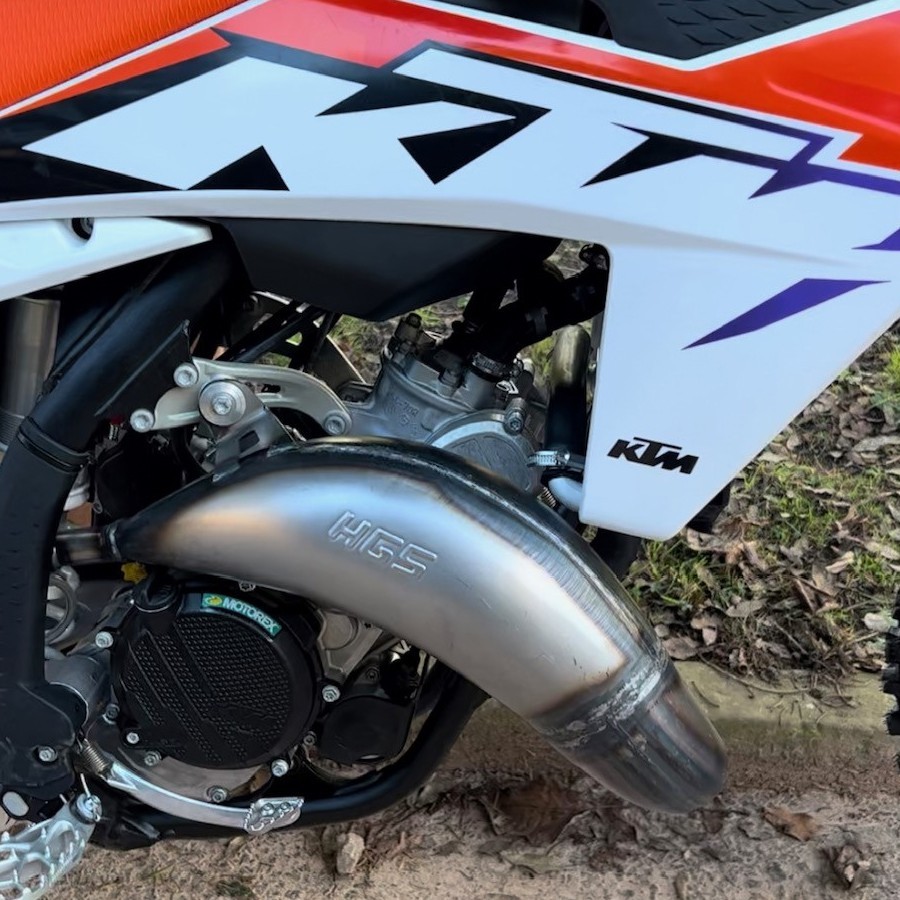 HGS Exhaust KTM 125 Front Header + Tail Pipe Complete System 2023-26