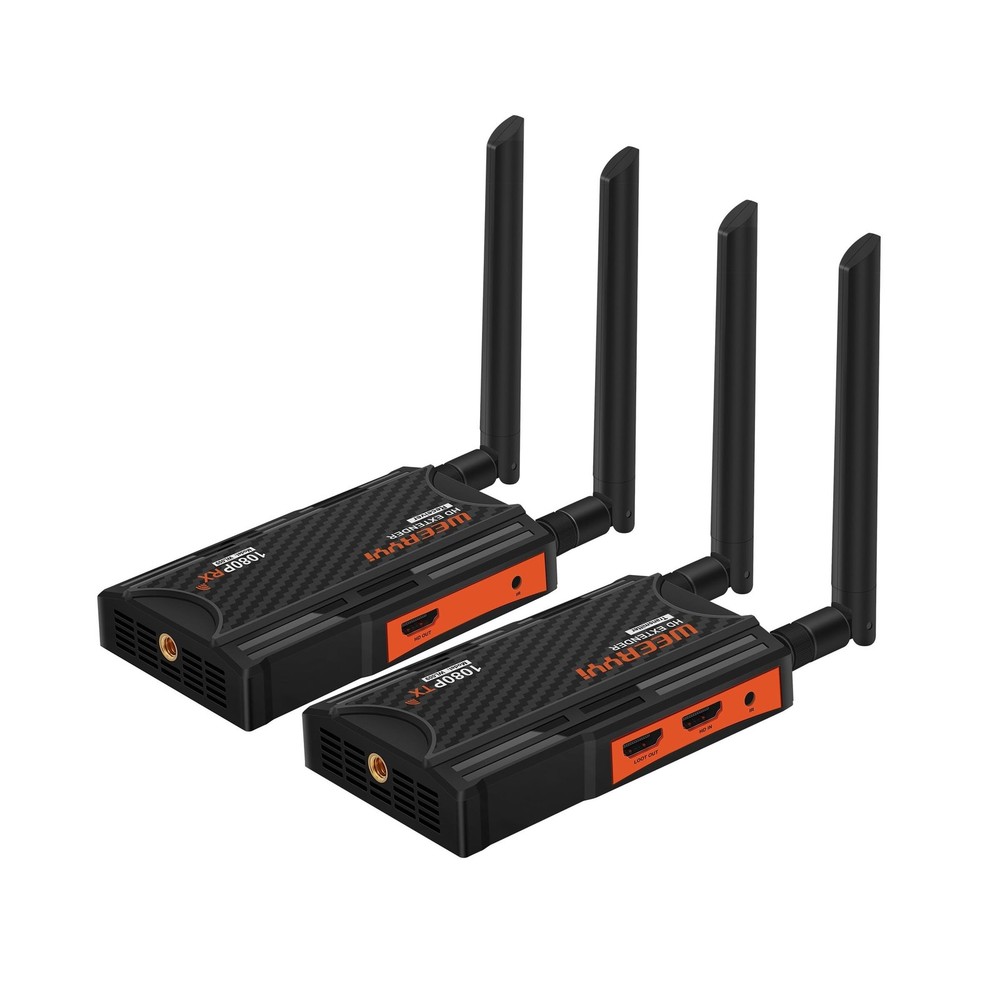 Wireless HDMI Transmitter and Receiver, Wireless HDMI Extender Kit with Loop-...