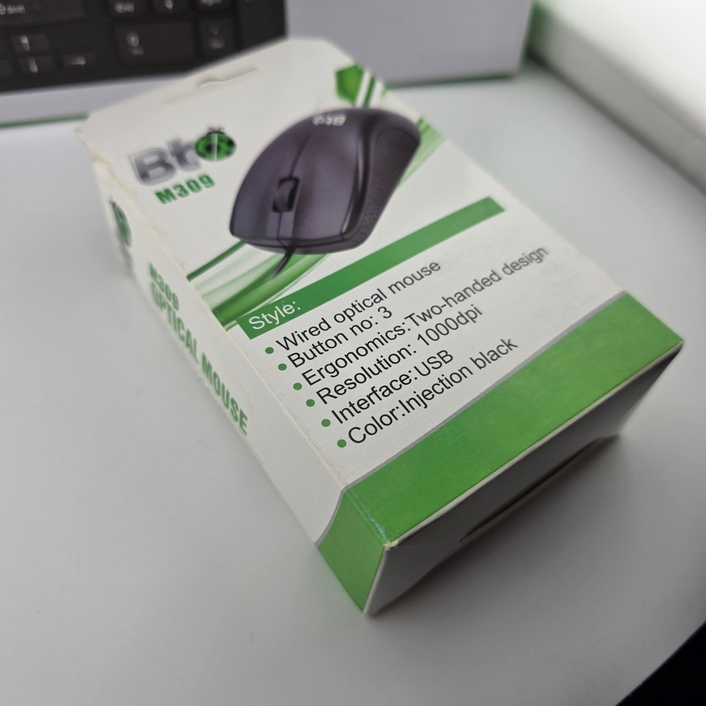 BT Wired Optical Mouse and Keyboard Set USB Full Size