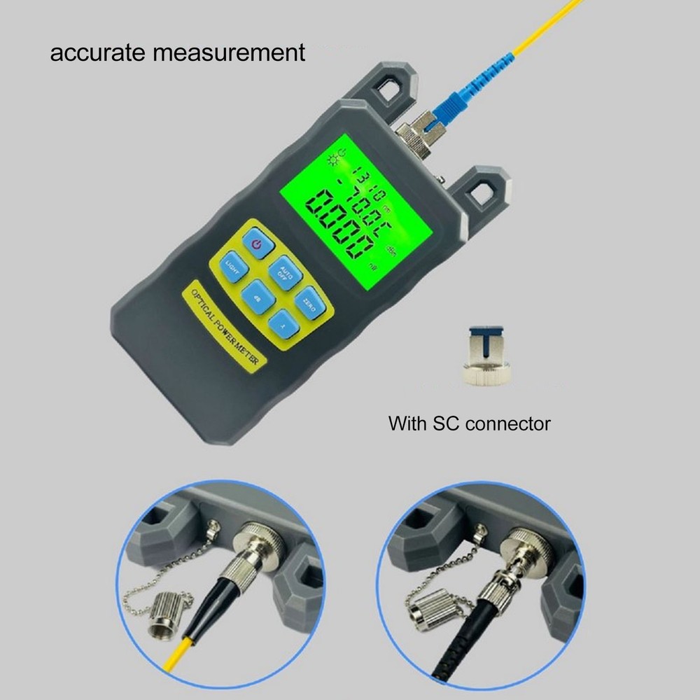 Optical Power Meter Accurate 2.5mm Interface Optical Fiber Power Meter With SC