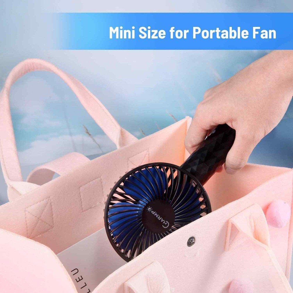 Rechargeable Handheld Mini Fan with 3 Speeds