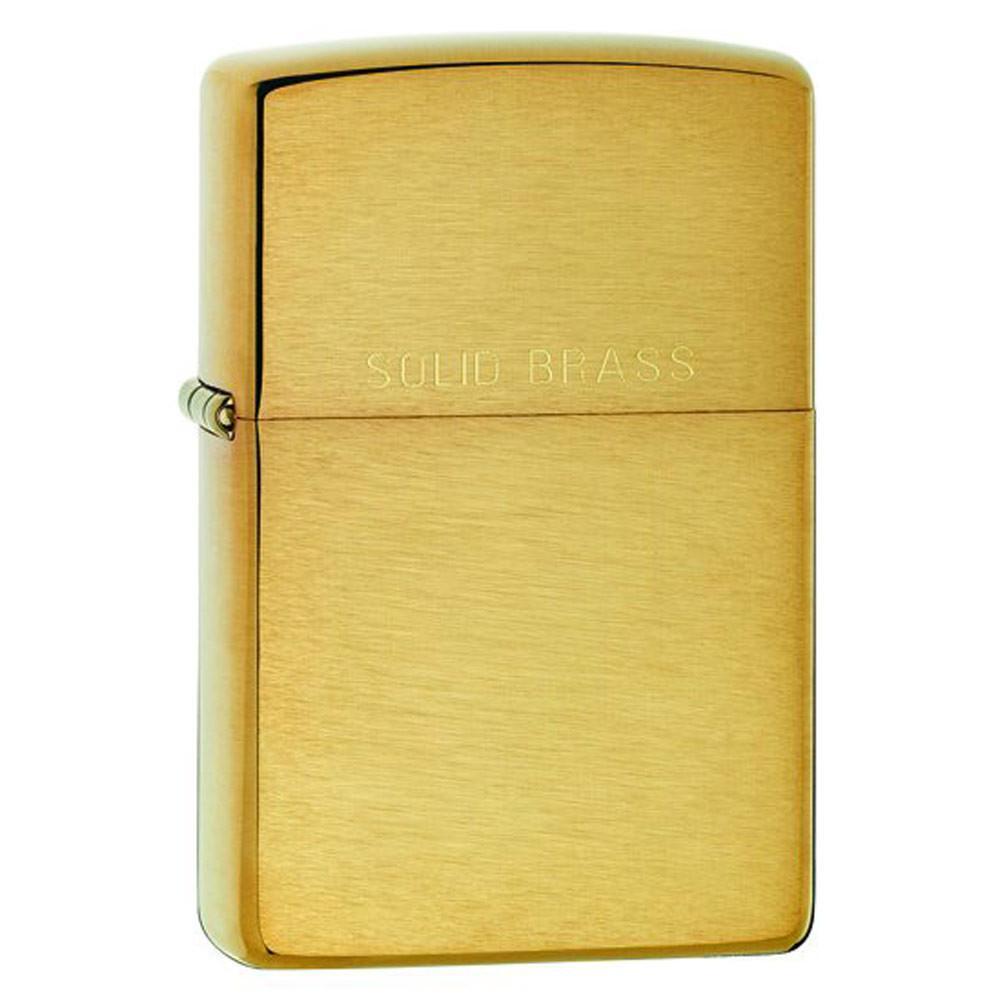 Zippo Windproof Lighter Classic Solid Brass Engraved (204)