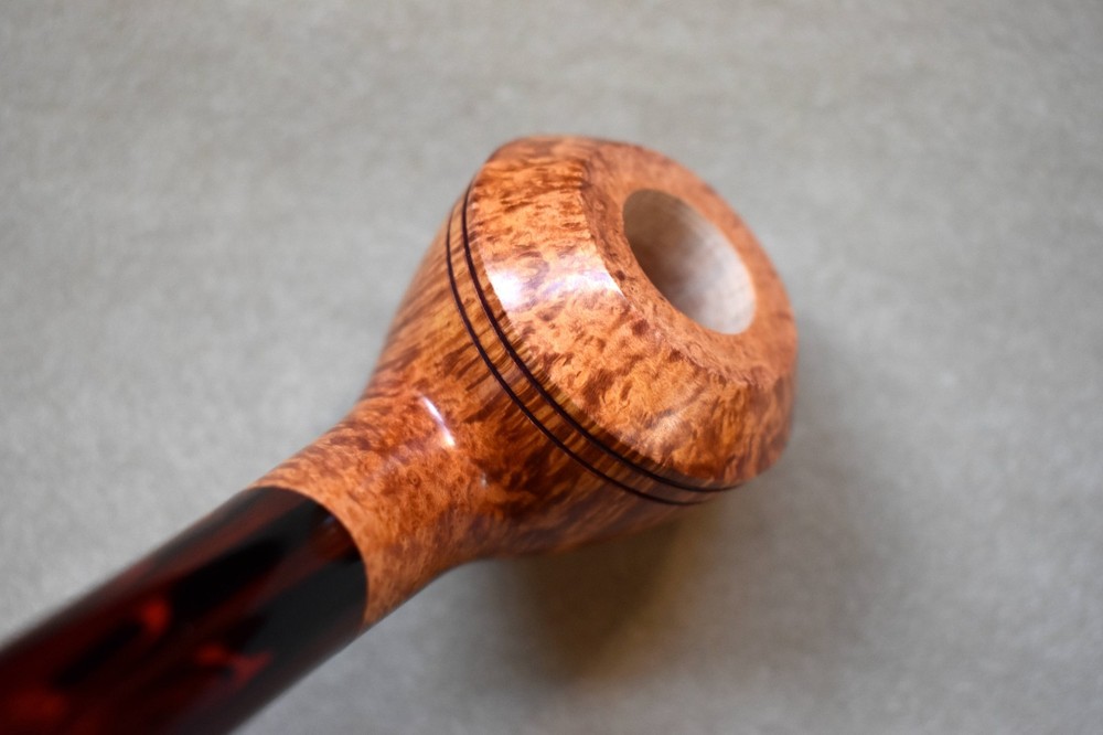 Moretti Pipe Rhodesian Freehand Cumberland Stem Hand Cut