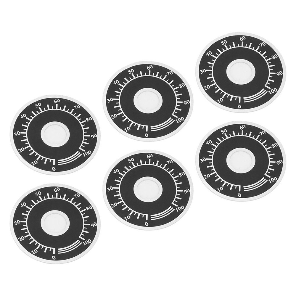 10pcs Potentiometer Knob Replacement Dial Plate for Variable Transformer
