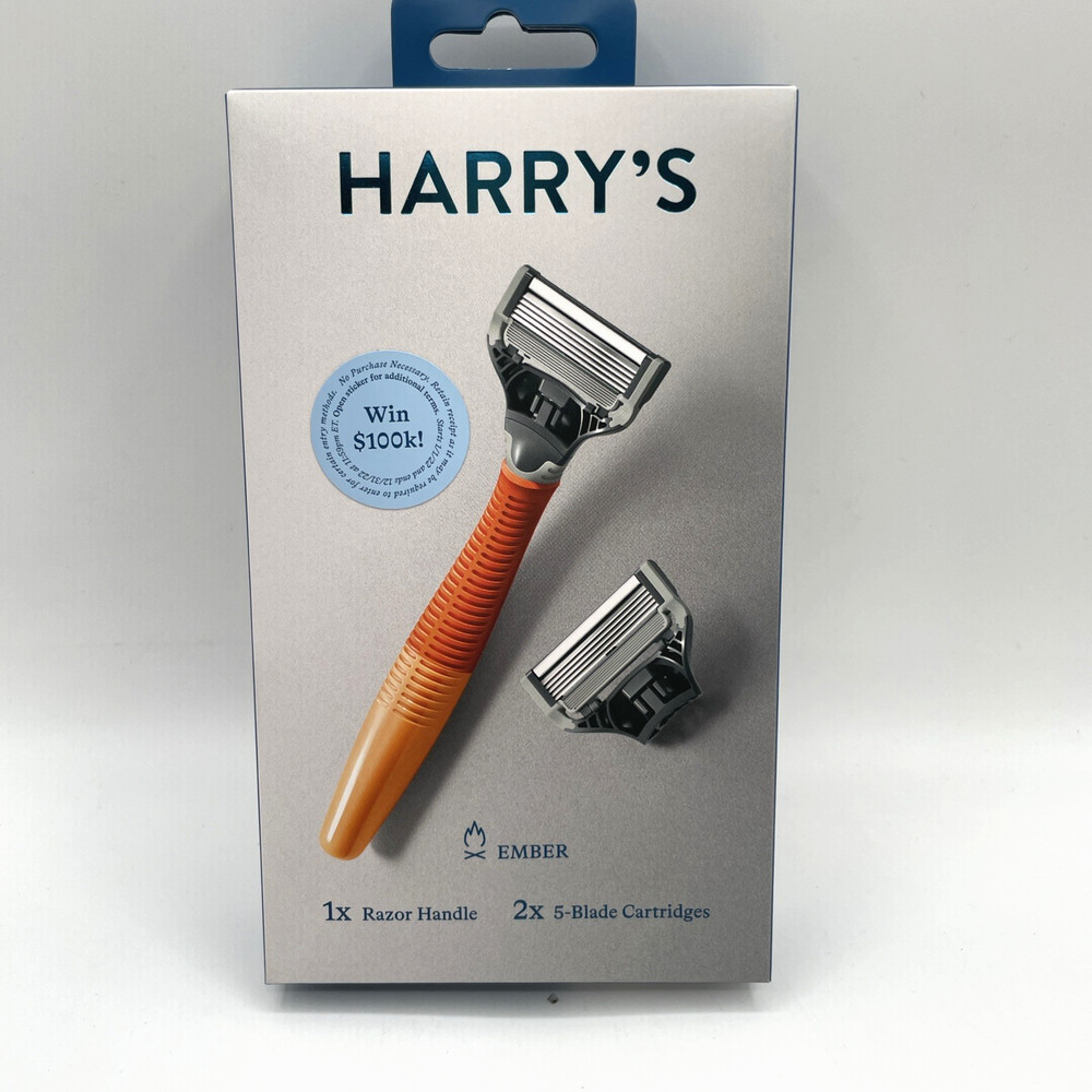 Harry's 1 Razor Handle Plus 2 X 5-Blade Cartridges Ember