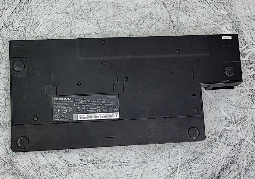 Lenovo 40A2 Laptop Docking Station SEE NOTES
