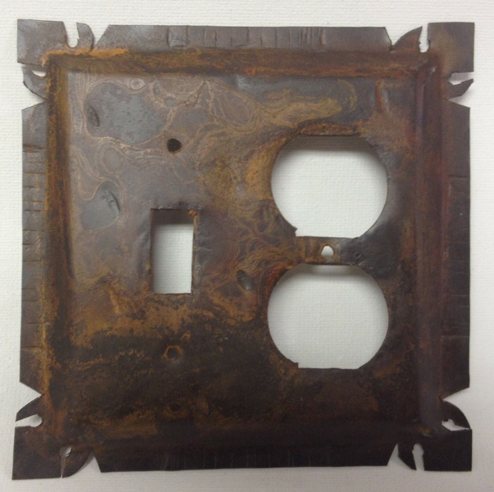 Rustic Switch Plate/Outlet Covers with Cut Corners- Many configurations!