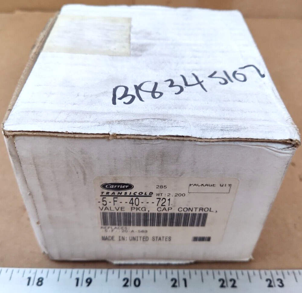 Carrier Transicold, Cap Control Valve PKG 5F-40-721