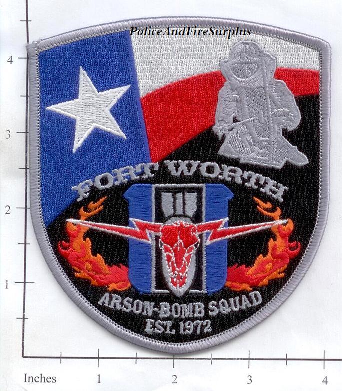 Texas - Fort Worth Arson Bomb Squad TX Fire Dept Patch