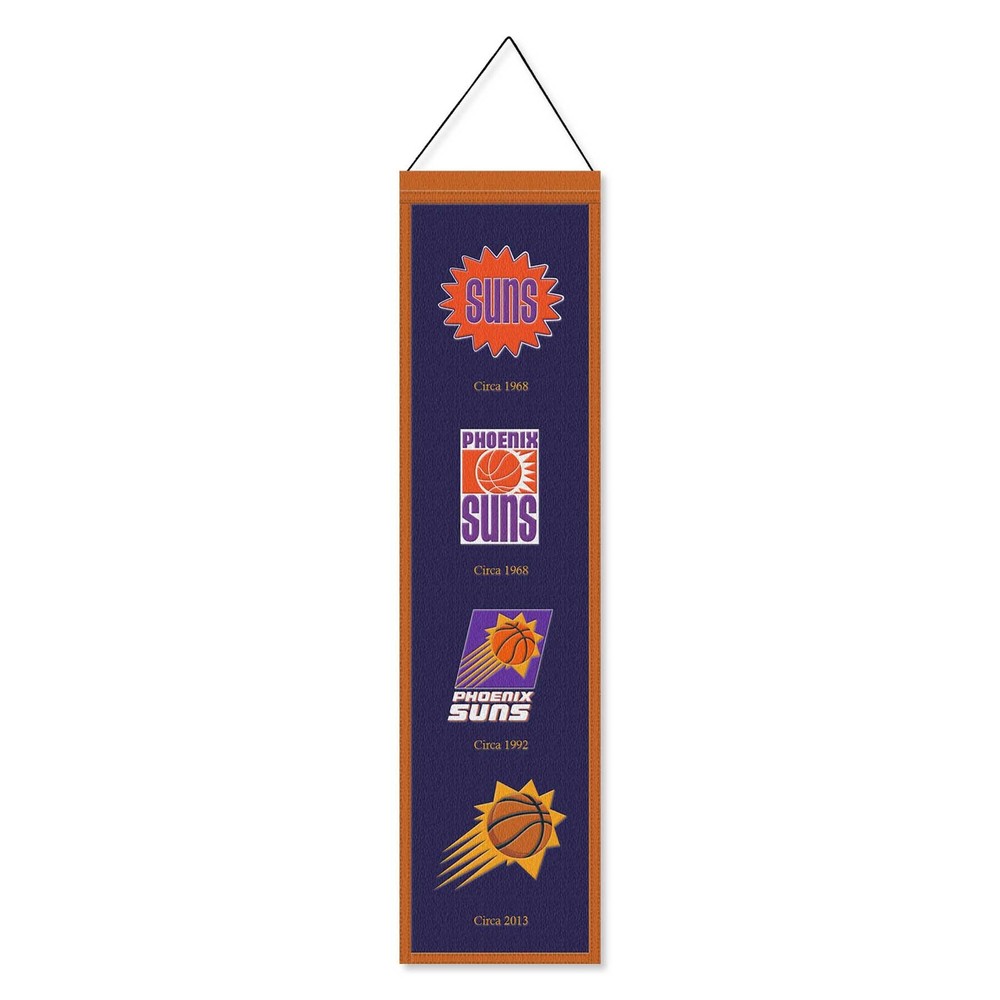 Phoenix Suns Evolution 8x32 Inch Vertical Wool Embroidered Hanging Banner