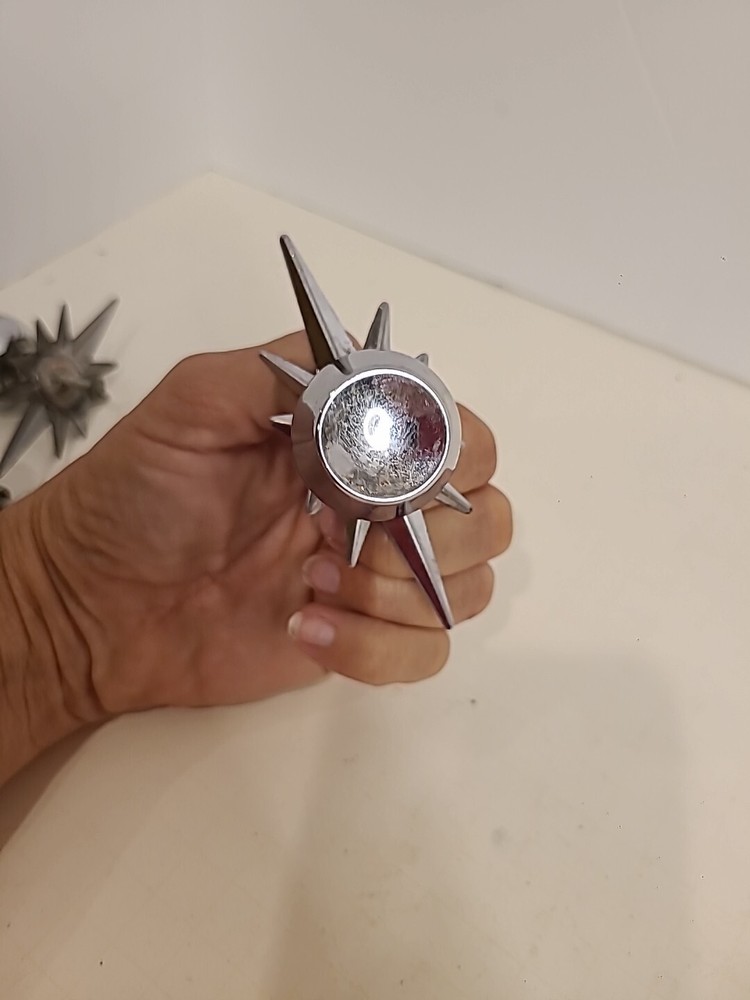 Vintage ATOMIC STARBURST MID CENTURY DRAWER PULL WITH SCREW