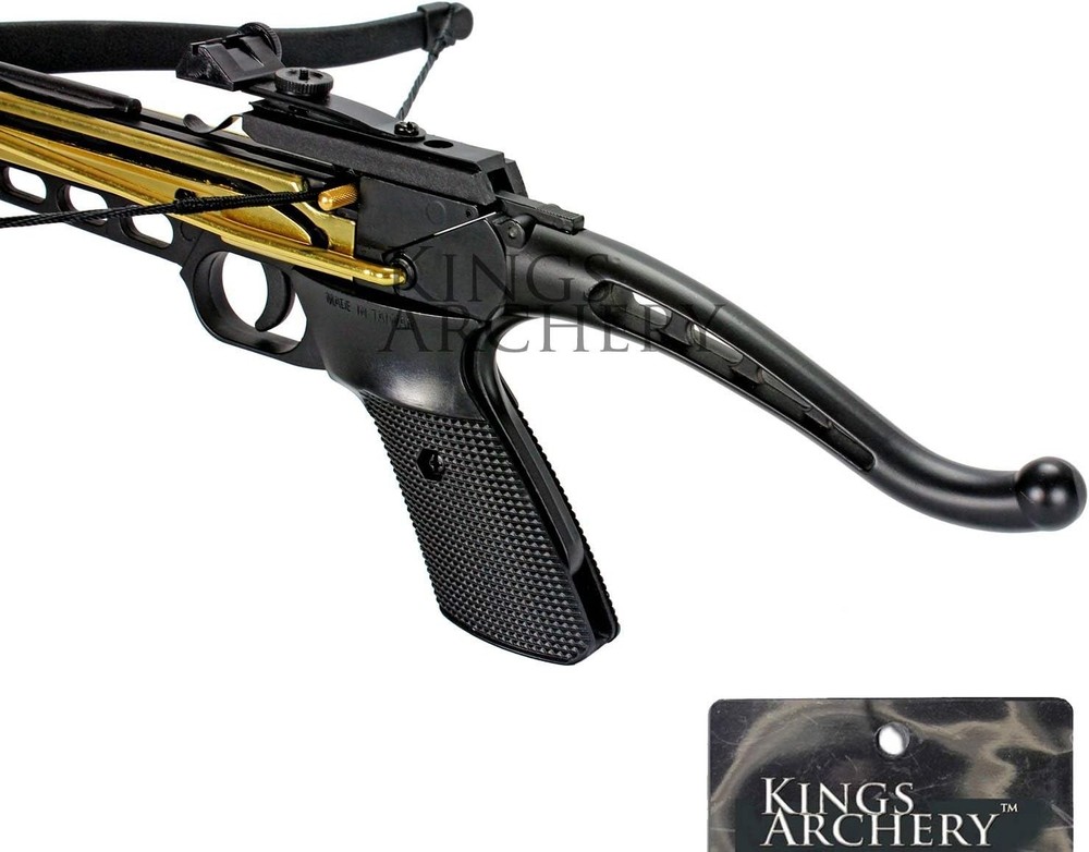 Self-Cocking Crossbow Bundle with Adjustable Sights, Spare Crossbow String and C