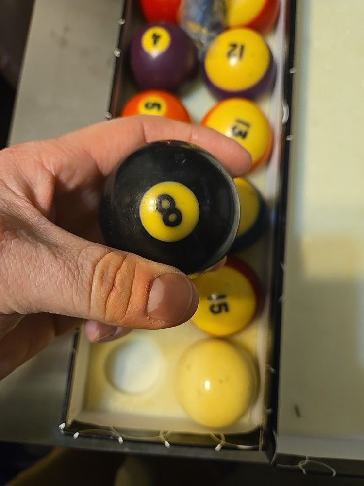 Vtg Pool Balls Complete Billiard Set