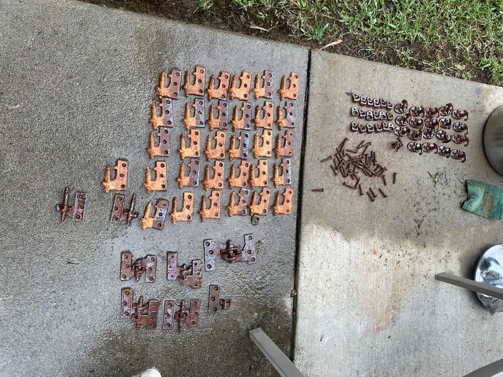 Antique Lot Of Shutter Hardware