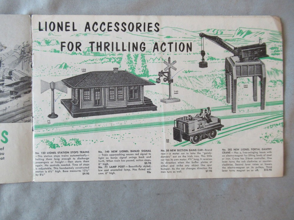 1954 Lionel Accessories Book